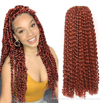 Passion Twist Hair Crochet Freetresses Hair Extension Synthetic Bulk Curl Hairstyle Free Tresses Hair Crochet braiding